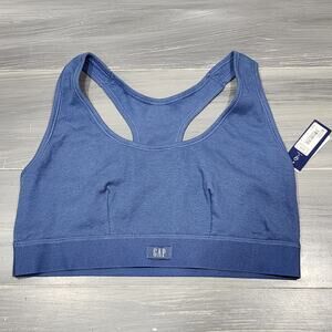 GapBody‎ Ribbed Racerback Bralette Blue Medium Style #GPW01051